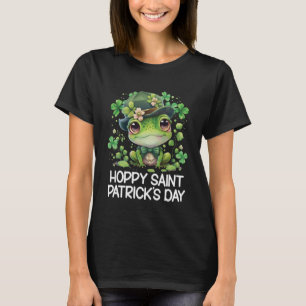 Hoppy St Patrick's Day Leuke Kikker Leprechaun T-shirt
