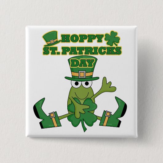 Hoppy St. Patricks Day Tshirts and Gifts Vierkante Button 5,1 Cm (Voorkant)