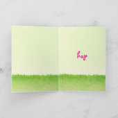 Hoppy Tails & Easter Trails Funny Goodog Feestdagen Kaart (Binnen)