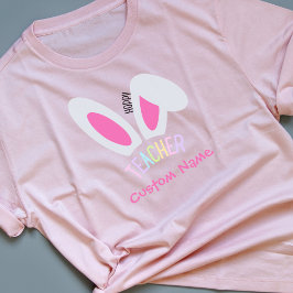 Hoppy Teacher Gepersonaliseerd T-shirt