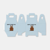 Hoppy to Meet You Kangaroo Funny Cartoon Bedankdoosjes (Uitgevouwen)