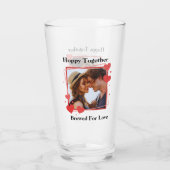 Hoppy Together gebrouwen voor liefde Hart foto lij Glas (Achterkant)