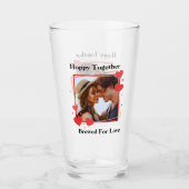 Hoppy Together gebrouwen voor liefde Hart foto lij Glas (Voorkant)