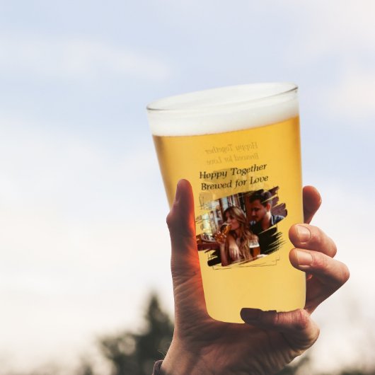 Hoppy Together gebrouwen voor Love Beer Glass Cup Glas