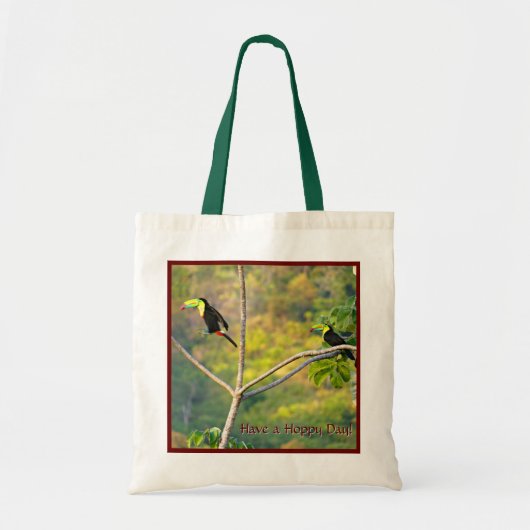 Hoppy Toucans-Canvas tas (Voorkant)