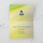 "Hoppy" Vaderdag Frog Top Hoed en Stropdas Design Kaart (Binnen)