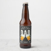 Hoppy Vaderdag Gift Bier Etiket (Voorkant)