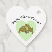 Hoppy Valentijnsdag Schattige Frogs In Love Bedankjes Labels (Achterkant)