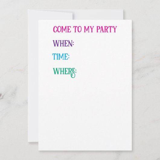 "HOPPY VERJAARDAG GENOT" KAART (Achterkant)