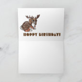 Hoppy Verjaardag van Jackalope! Kaart (Binnen)