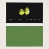 Hops Beer Brewery Ticket Visitekaartje (Voorkant /achterkant)