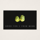Hops Beer Brewery Ticket Visitekaartje (Voorkant)