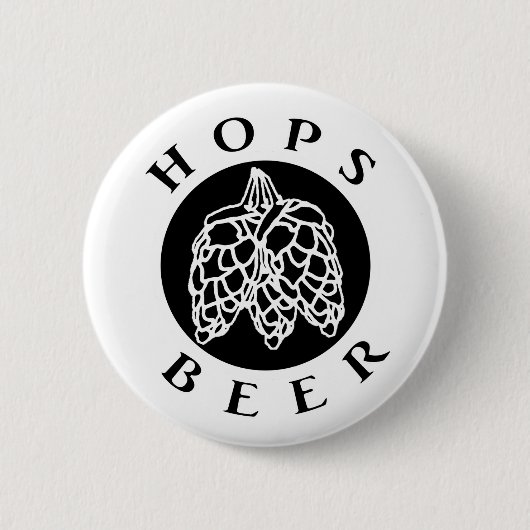 Hops Beer Ronde Button 5,7 Cm (Voorkant)