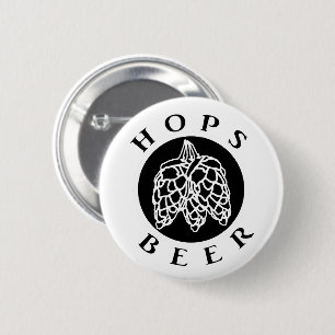 Hops Beer Ronde Button 5,7 Cm
