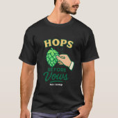  Hops Before Vows Funny Wedding Party Drinking  T-shirt (Voorkant)