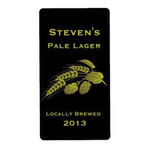 Hops Design Home-Brew Label