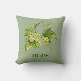 Hops Flowers and Leaves Design Sierkussen