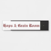 Hops & Grain Kamer Rood Deurbordje (Voorkant)