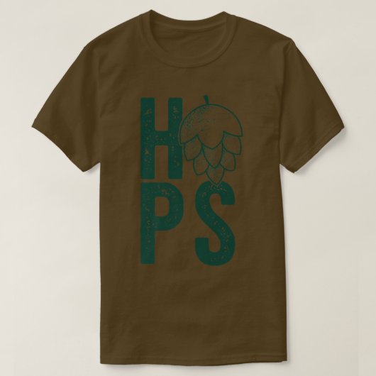 HOPS HOPS FLOWER Craft Beer Hops Drink thema T-shirt (Design voorkant)