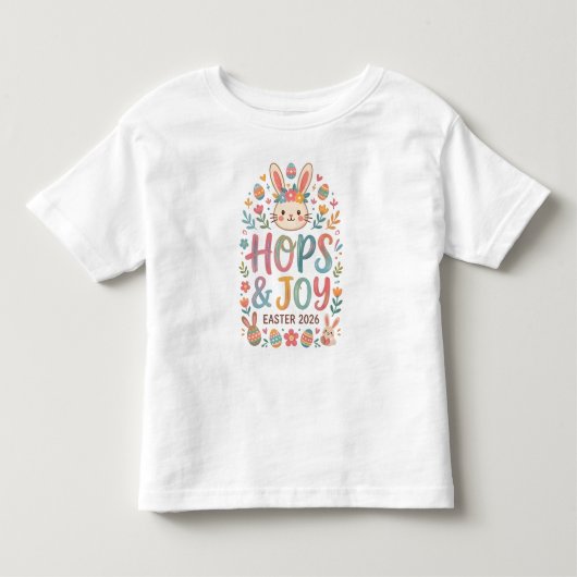 Hops & Joy Easter Shirt for Kids (Voorkant)