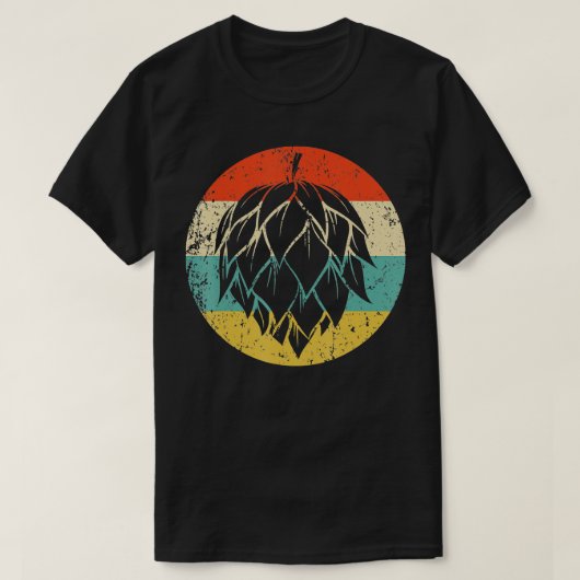 Hops Retro Style Craft Beer T-shirt (Design voorkant)