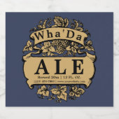  "Hops"-Sjabloon Bier Etiket (Enkel label)