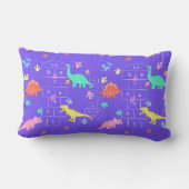 Hopscotch Dinosaur throw pillow Kussen (Achterkant)