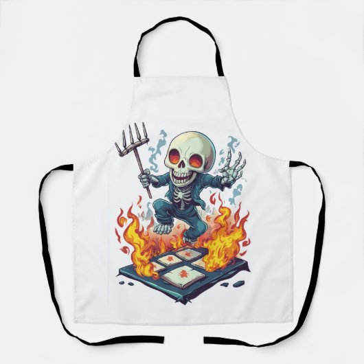 Hopscotch from Hell � Funny Demon Skull Schort (Voorkant)