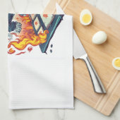 Hopscotch from Hell � Funny Demon Skull Theedoek (Quarter Fold)