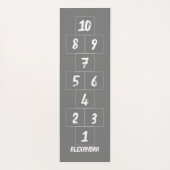 Hopscotch White Chalk Gray Yoga Mat (Achterkant)