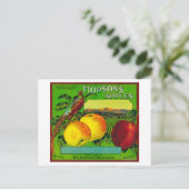 Hopson's Apple Crate LabelMilton, WA Briefkaart (Staand voorkant)