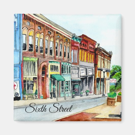 Hoptown Sixth Street Magnet (Voorkant)