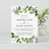 Hopvine Wedding Invitation Hop Vine Kaart (Staand voorkant)