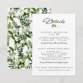 Hopvine Wedding Invitation Receptie Details Kaart (Voorkant / Achterkant)