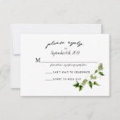 Hopvine Wedding Invitation RSVP Card (Voorkant)