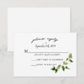 Hopvine Wedding Invitation RSVP Card (Voorkant / Achterkant)