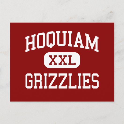 Hoquiam - Grizzlies - High-Hoquiam Washington Briefkaart (Voorkant)