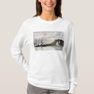 Hoquiam Lumber Mill Scene T-shirt