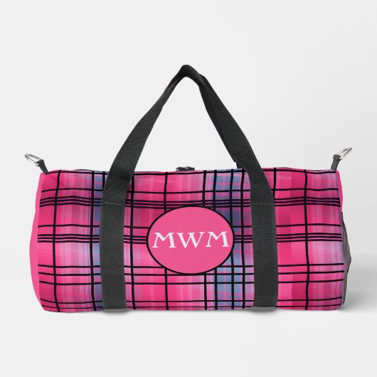"Hor Pink" Geplakt Monogram Duffel Bag Plunjezak (Voorkant)
