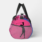 "Hor Pink" Plaid Duffel Bag Plunjezak (Rechts)