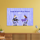 Hora Chair Dance B'nai B'not Mitzvah Inlogbord Canvas Afdruk (Insitu (Woonkamer))