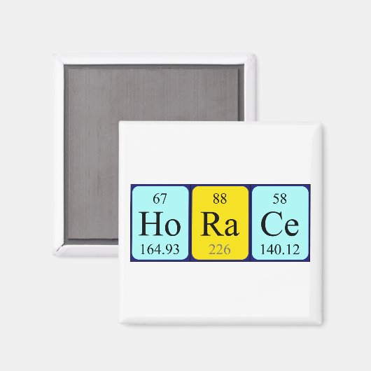 Horace periodiek table name magnet (Voorkant / Achterkant)