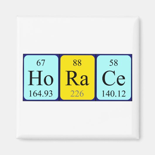 Horace periodiek table name magnet (Voorkant)