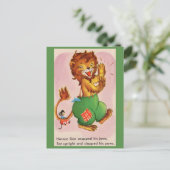 Horace the Lion en vriend Briefkaart (Staand voorkant)