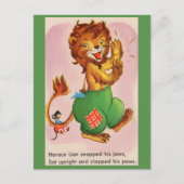Horace the Lion en vriend Briefkaart (Voorkant)