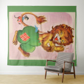 Horace the Lion en vriend Wandkleed (In Situ (horizontaal))