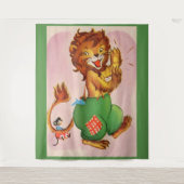 Horace the Lion en vriend Wandkleed (Voorkant)