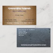 Horace Visitekaartje (Voorkant / Achterkant)