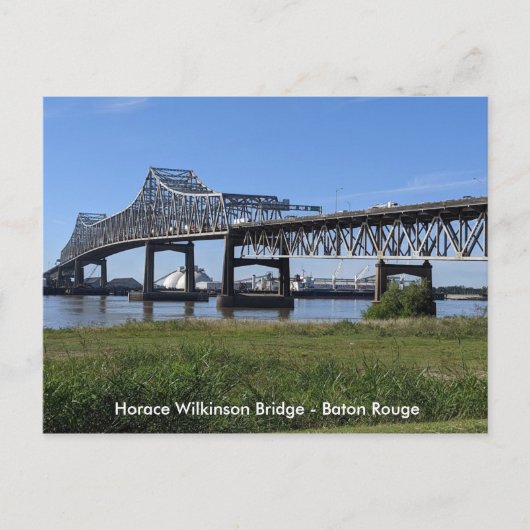 Horace Wilkinson Bridge - Baton Rouge Briefkaart (Voorkant)