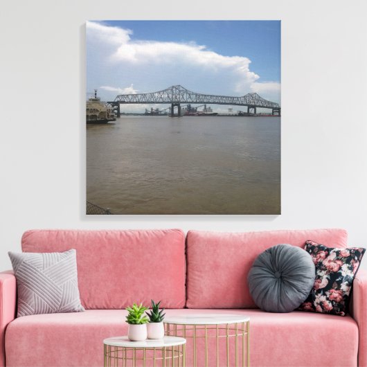 Horace Wilkinson Bridge Canvas Afdrukken (Insitu (Woonkamer))